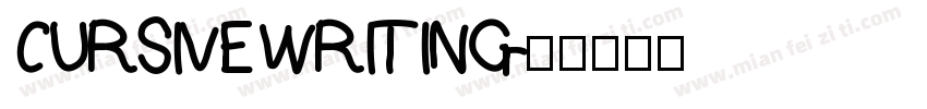 CURSIVE WRITING字体转换